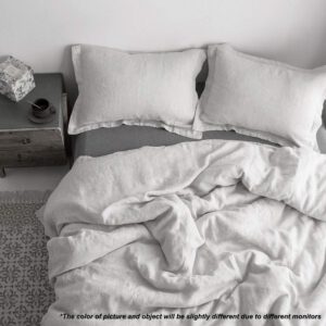 boutique housse de couette — lin lavé (palette lune)